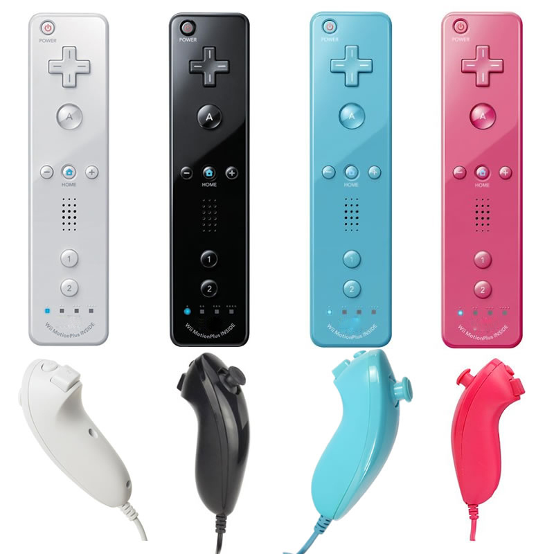   Nunchuk Ʈѷ ޺ ٵ Wii Ʈѷ MotionPlusProtective Ǹ ̽   ÷ /Remote and Nunchuk Controller Combo Built in MOTION PLUS for Nintendo